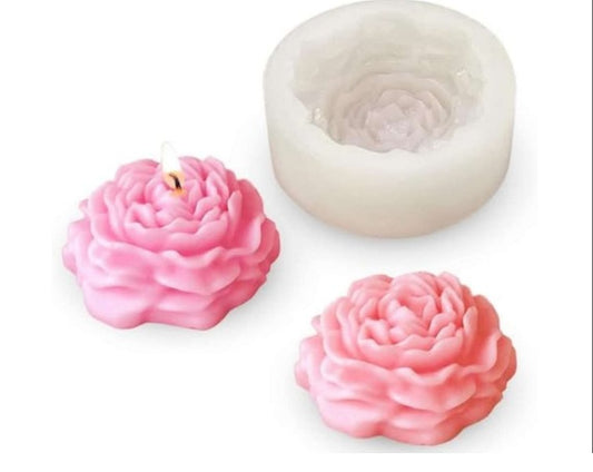 Peony Flower Candle Mold