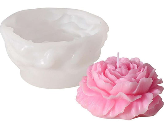 Peony candle mold