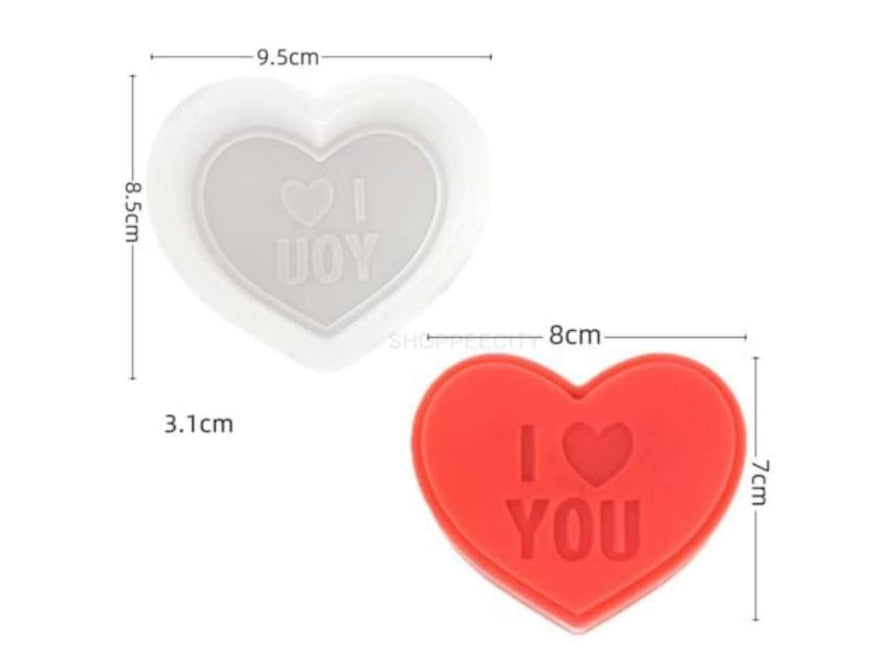 I Love You Heart Shaped Candle