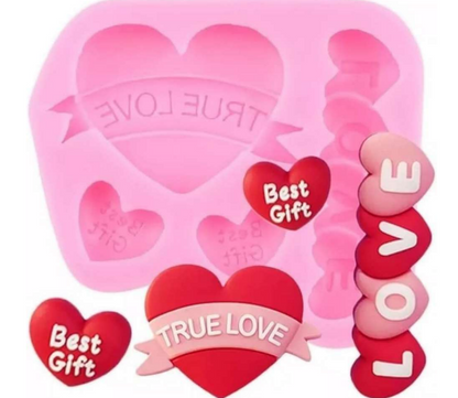 3D True Love Heart Shape Candle Mold