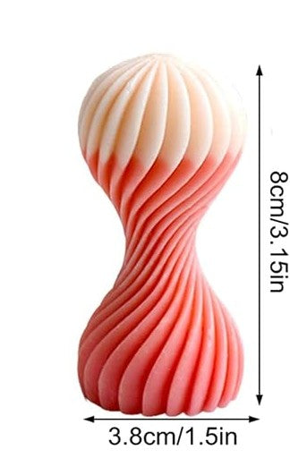 Round Wave Twirl Candle