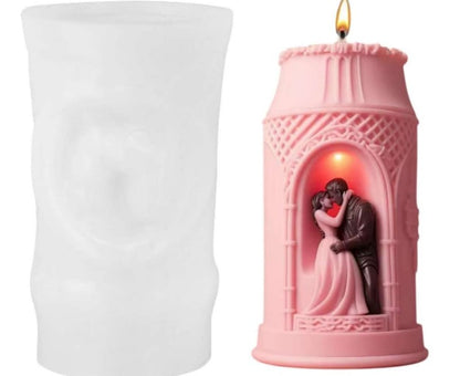Couple Pillar candle Mold