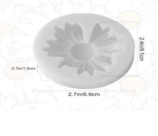 Daisy Flower candle mold