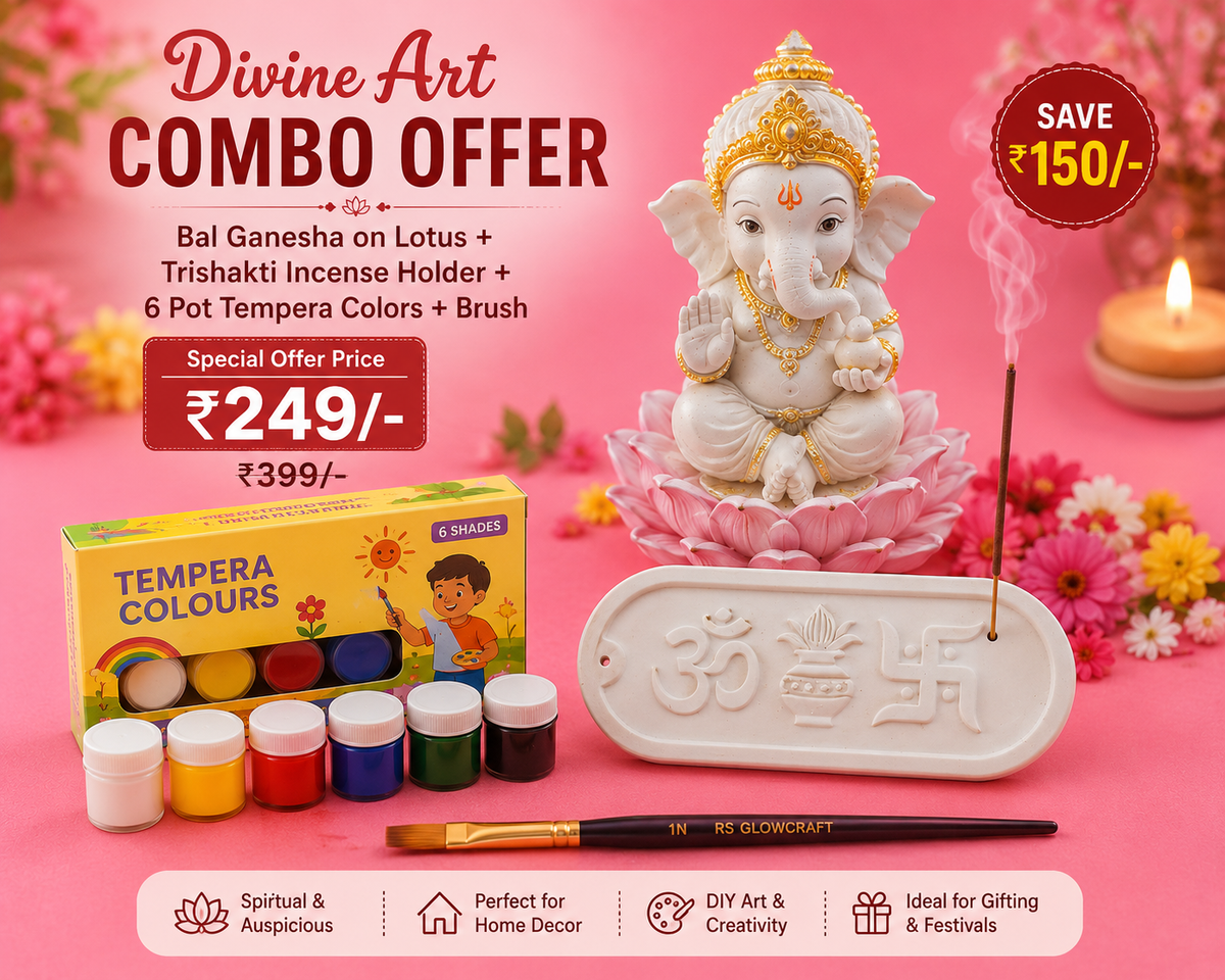 Combo offer Bal Ganesha & Trishakti Incense Holder