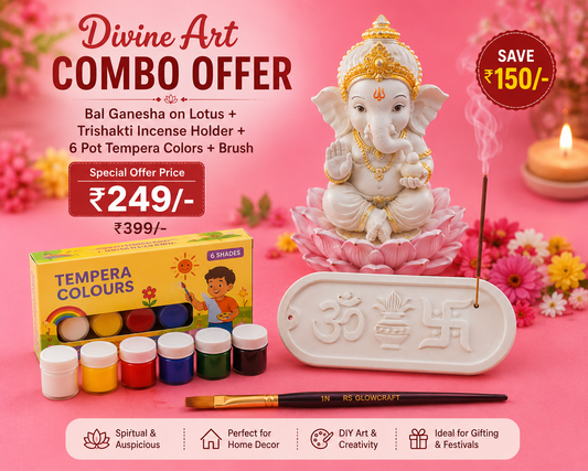 Combo offer Bal Ganesha & Trishakti Incense Holder