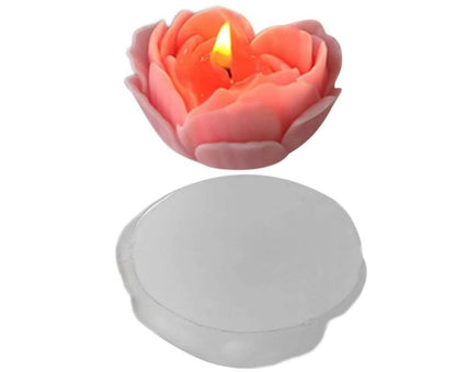 Heart Shape Petal Rose flower Candle Mold