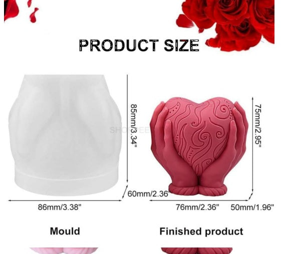 Love Heart Shape on Handle Mold