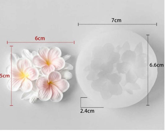Plumeria Flower Silicone Candle Mold