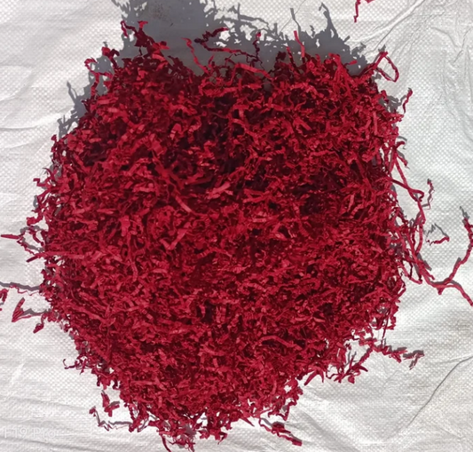 Red Crinkle Shredded Paper (100 gm)