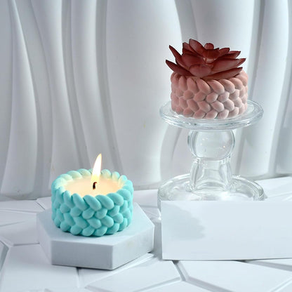 Rope Concrete Jar – Handmade Jar (Set of 2)