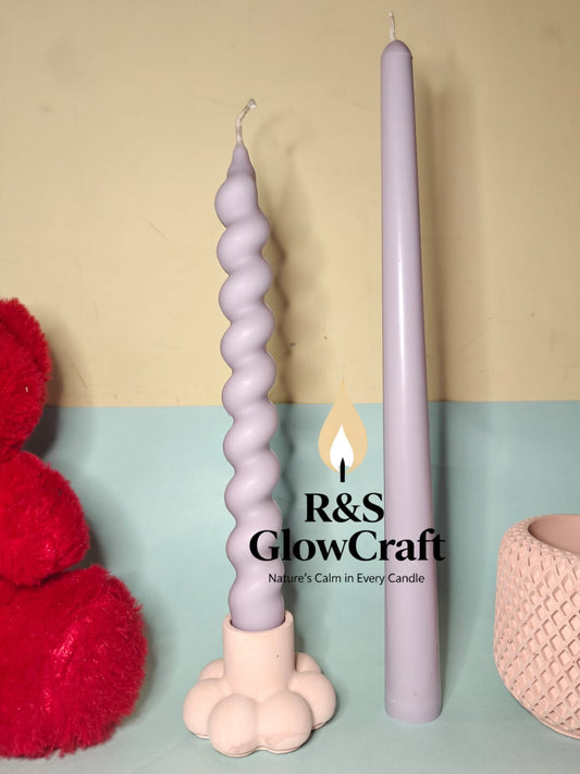 Spiral Taper Candle Holder Stand (Pack of 2)