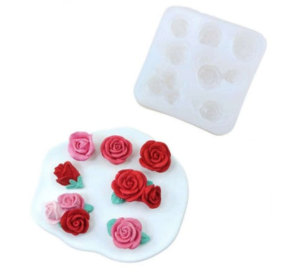 Flower Silicone Mold - 7 Cavity