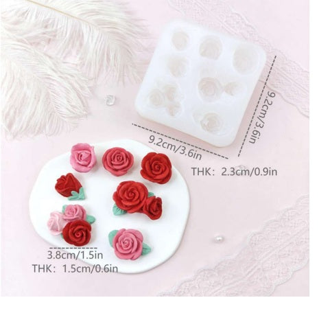 Flower Silicone Mold - 7 Cavity